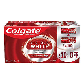 Colgate Visible White Toothpaste 200G (100G x 2)