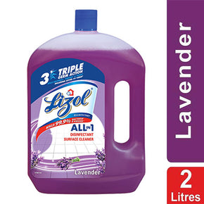 Lizol Disinfectant Surface Cleaner Lavender 2L