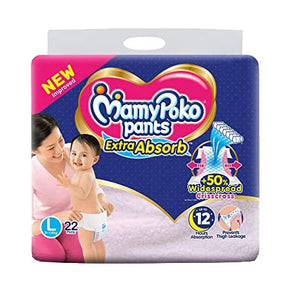 MamyPoko Pants Extra Absorb L22 (9-14KG) Diapers
