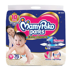 MamyPoko Pants Extra Absorb M76 (7-12KG) Diapers