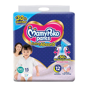 MamyPoko Pants Extra Absorb XXL-15 (15-25KG) Diapers