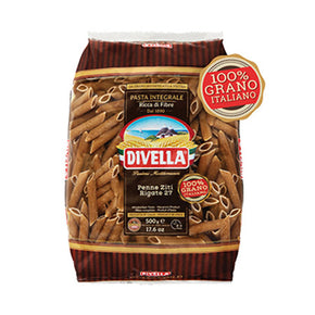 Divella Pasta Whole Wheat 27–Penne Ziti Rigate 500G