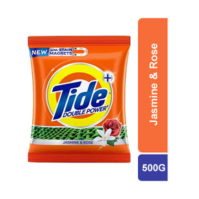 Tide Plus Double Power Jasmine & Rose Washing Powder 500G